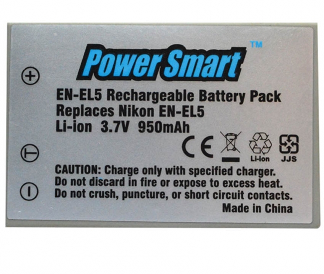 Power Smart 950 Mah 3.7v Li-ion Battery For Nikon Enel5