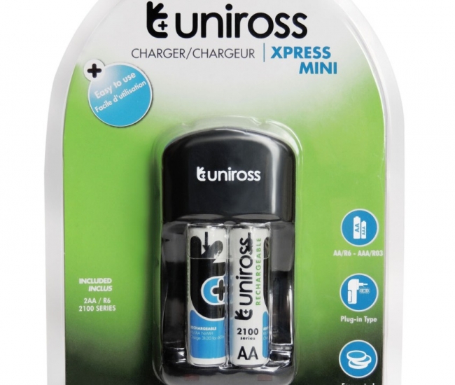 Uniross 2100nimh X2 Battery With Xpress Mini Charger