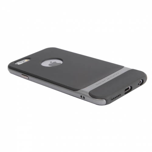 Rock Hard Shell Back Cover For Apple Iphone 6 - Grey