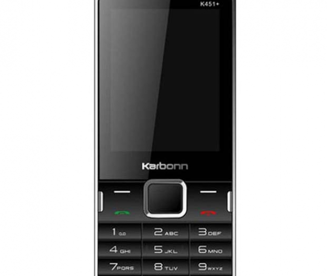 Karbonn Mobile K451+ (Black) With Jumbo Battery, Screen & Speaker