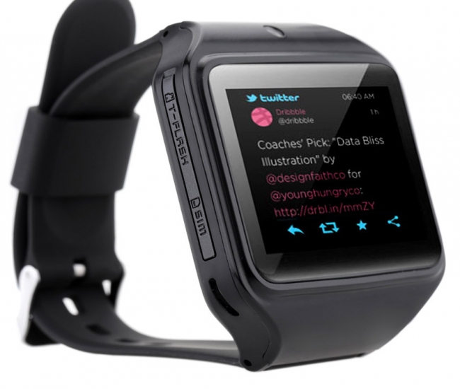 Kenxinda Black Silicon Automatic Smartwatch