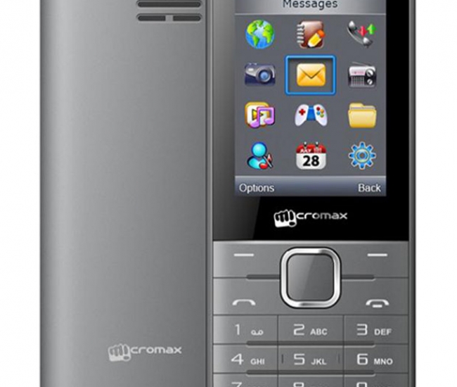 Micromax X242 Grey Mobile Phone
