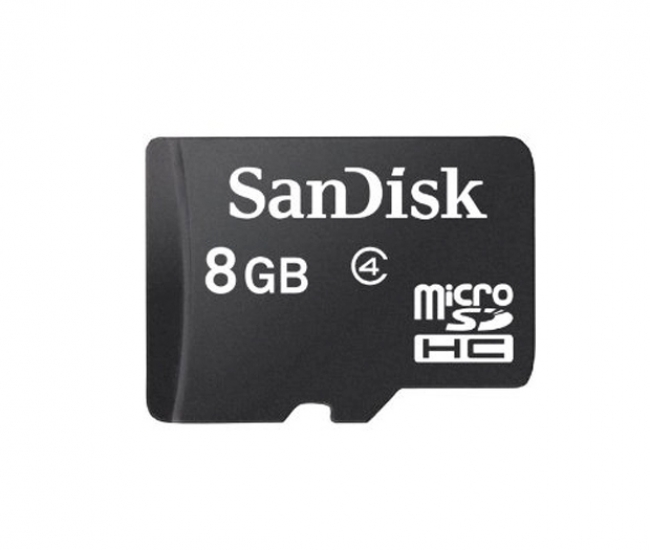 SanDisk 8 GB Micro SDHC Memory Card Class 4