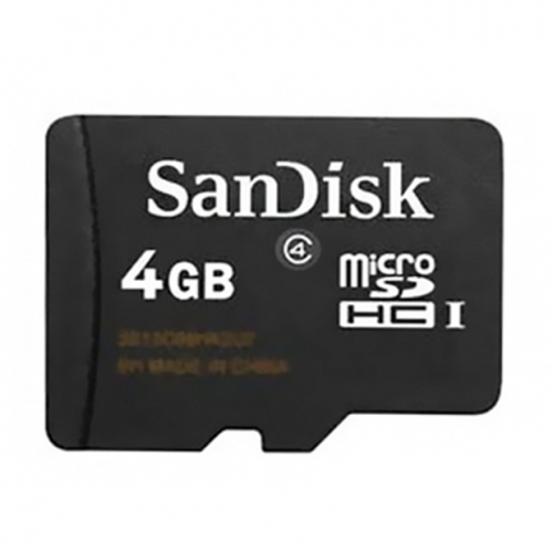 Sandisk Microsdhc Card 4 Gb, Class 4