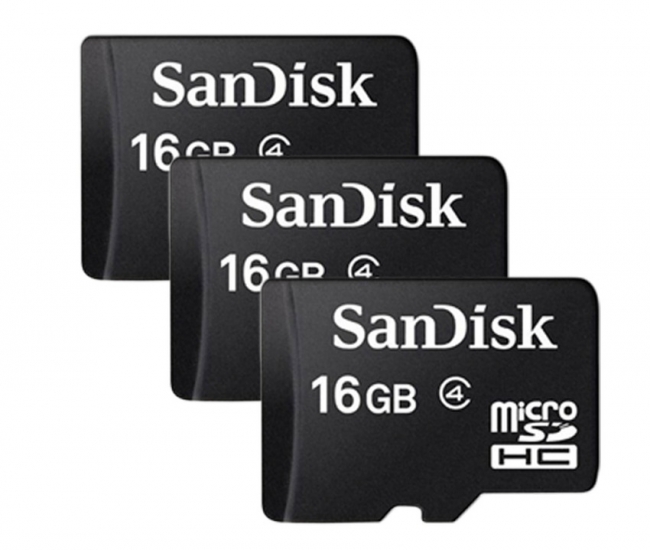 Sandisk Microsdhc 16gb Memory Card Pack Of 3