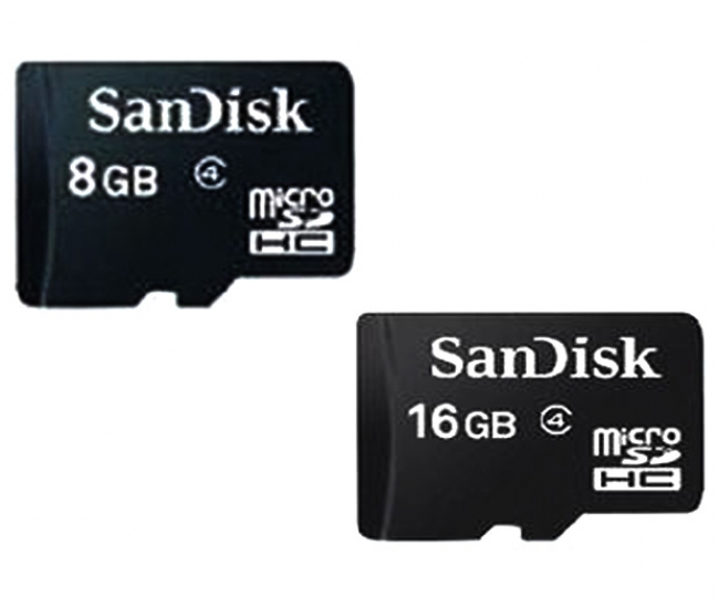 Snadisk Microsdhc 16 Gb And 8 Gb Memory Card