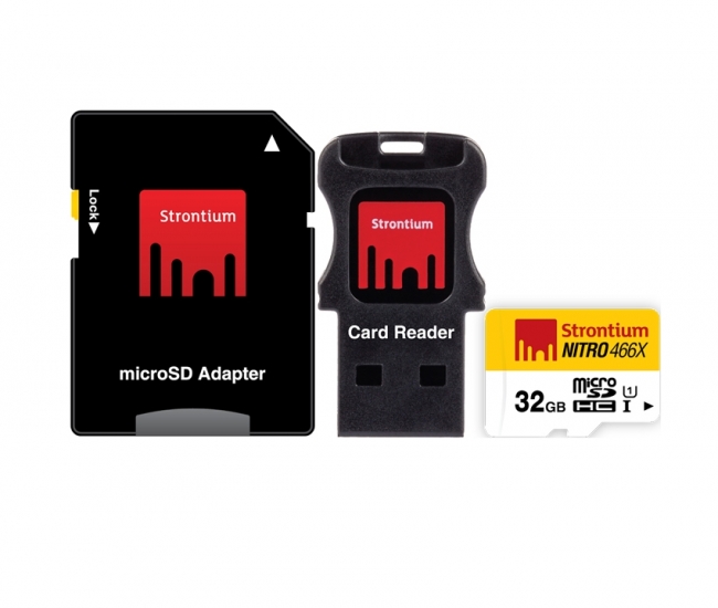 Strontium 32GB Nitro Micro SD Card 70MB/S (3in1)