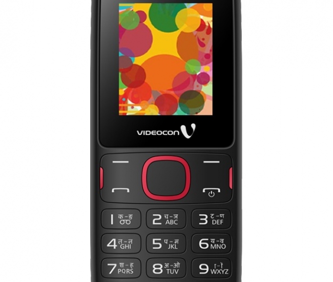 Videocon V1393 Mobile Phone Black And Red