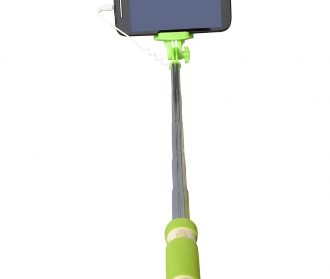 Cezzar Fashion Green Monopod Pocket Selfie Stick