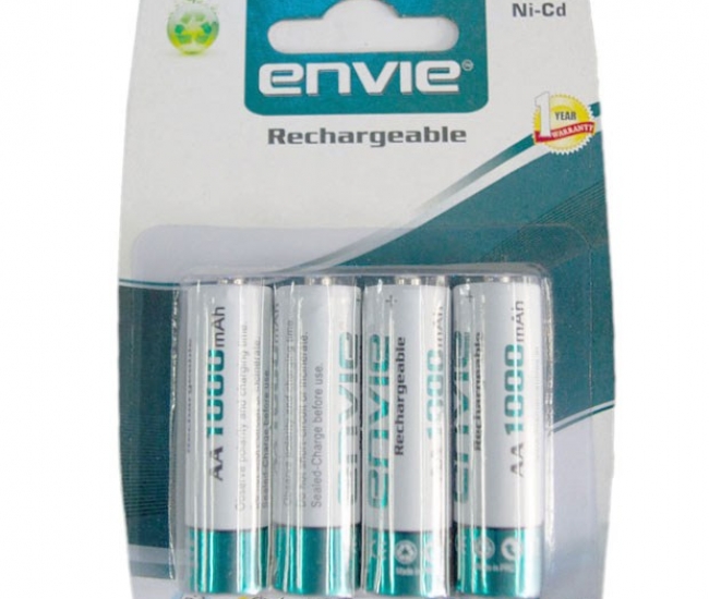 Envie Aa 1000 4pl Ni-quick Rechargeable Battery Charger - Pack Of 4