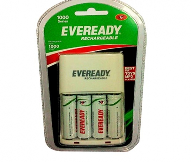 Eveready Ultima Rechargeable Nimh 700 Mah 4 Pc batteries with AA-AAA