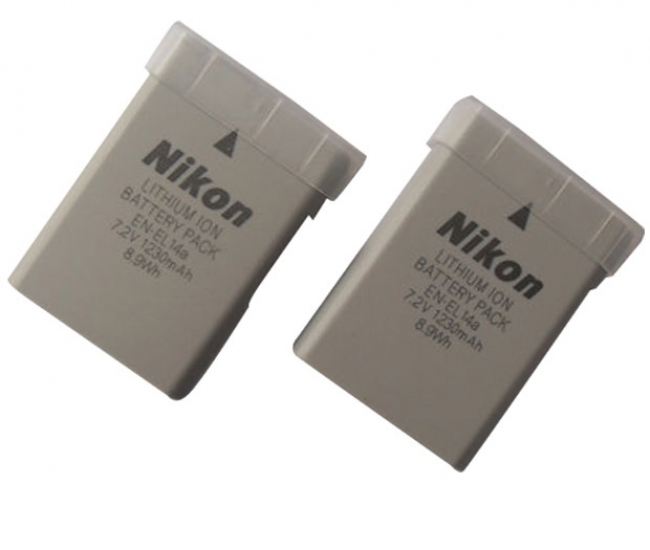 Gfd 2x En-el14a Battery For Nikon Coolpix P7000, P7100, D5000, D3100, D5100 And D3200 Camera