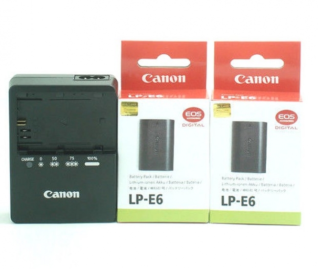 Gfd 2x Lp-e6 Battery And Lc-e6e Charger F Canon Eos 7d 5d 6d 60d 60da Mark Ii Iii Grip