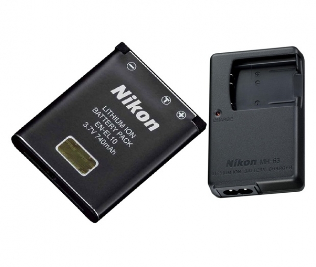 Gfd Compatiable Nikon En-el10 Battery For Nikon Coolpix+ Charger Mh-63 Include