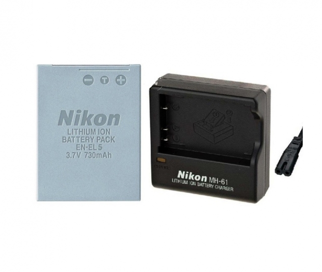 Gfd Compatiable Nikon En-el5 Li-ion Rechargeable Battery + Charger Include For Nikon