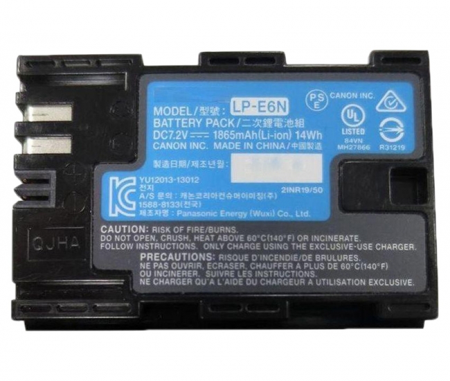 Gfd Lp-e6n Battery - Black