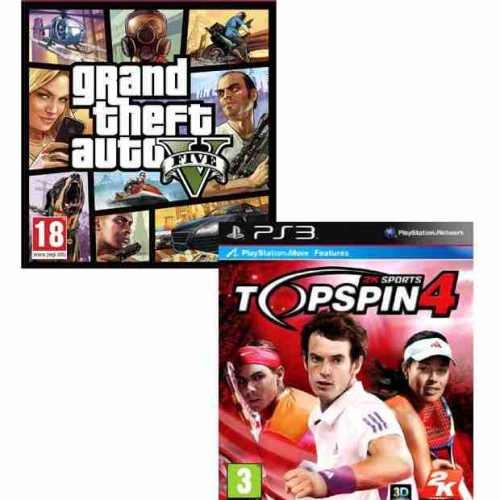 GTA V PS3 & Topspin 4 PS3