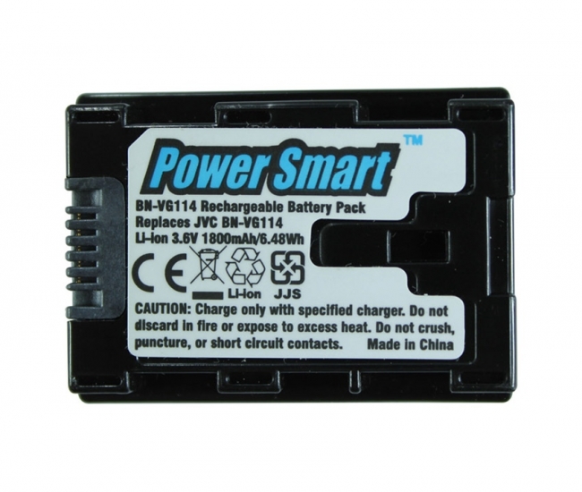 Power Smart 1800mah Replacement Battery For Jvc Bn-vg114 - Black