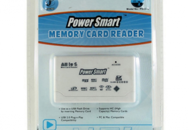 Power Smart 48 In 1 Card Reader - White
