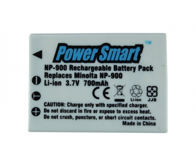 Power Smart 700mah Replacement Battery For Minolta Np-900 - White