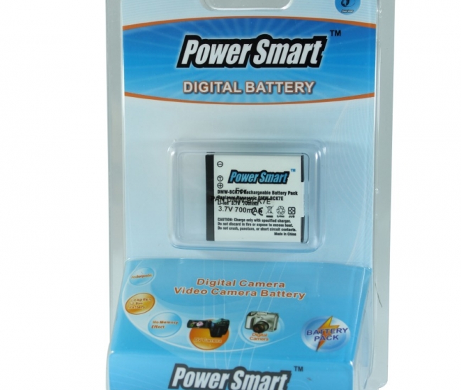 Power Smart 700mah Replacement Battery For Panasonic Dmw-bck7e - White