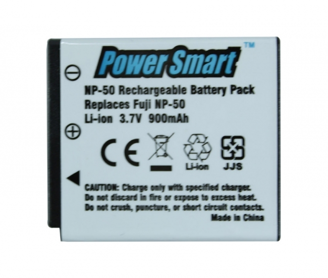 Power Smart 900mah Replacement Battery For Fuji Np-50 - White