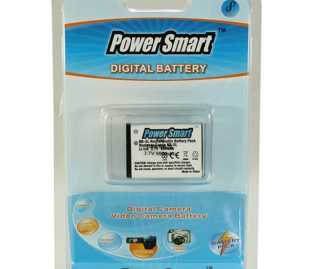 Power Smart 900mah Replacement For Canon Nb-5l - White