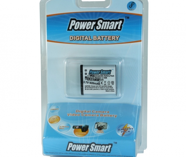 Power Smart 920mah Replacement Battery For Olympus Li-50b - White