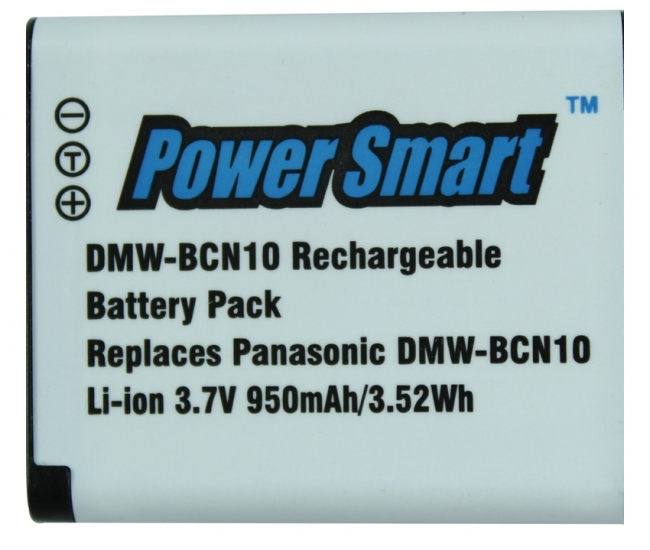 Power Smart 950mah Replacement Battery For Panasonic Dmw-bcn10 - White