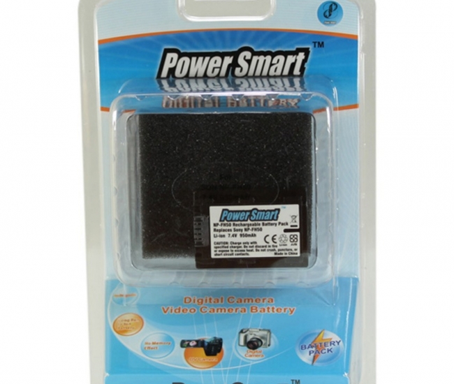 Power Smart 950mah Replacement For Sony Np-fh50 - Black