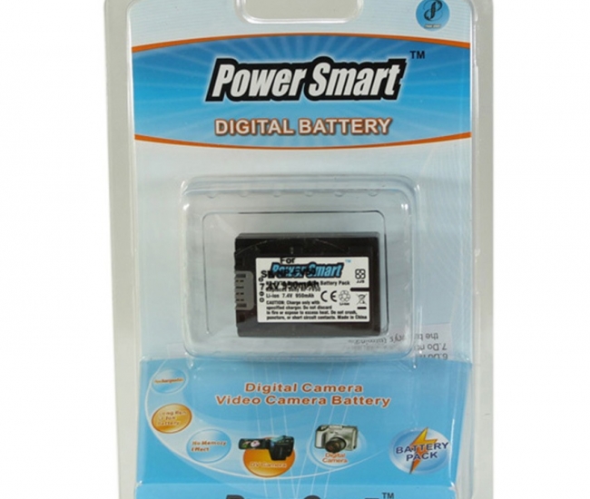 Power Smart 950mah Replacement For Sony Np-fv50 - Black