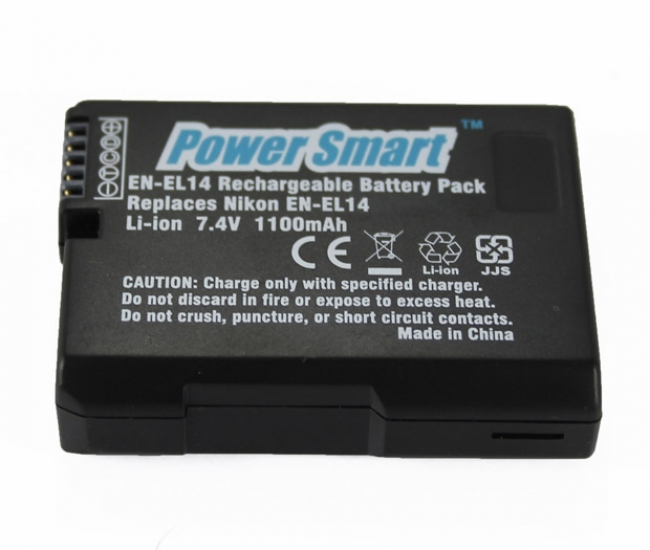Power Smart Replacement For Nikon En-el14 1100 Mah Rechargeable Battery