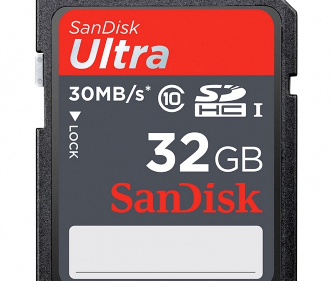 Sandisk Ultra SDHC 32 GB 30MB/s Class 10 Memory Card