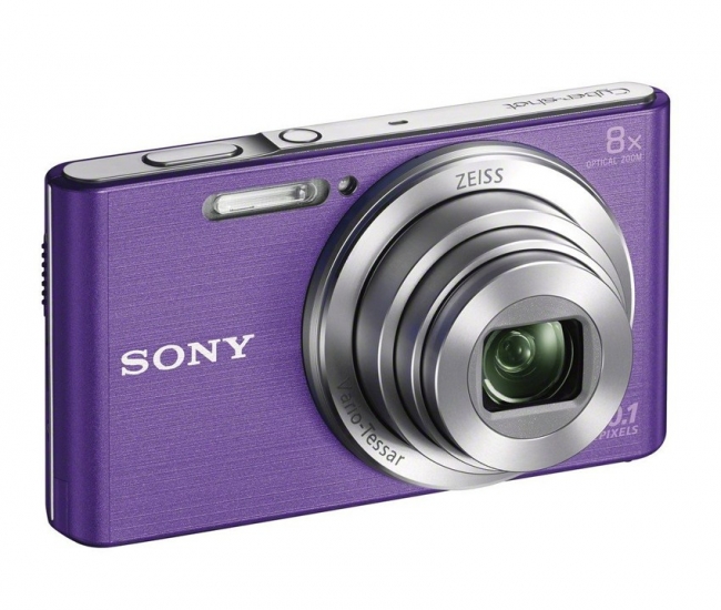 Sony CyberShot DSC W830 20.1MP Point & Shoot Digital Camera (Purple)