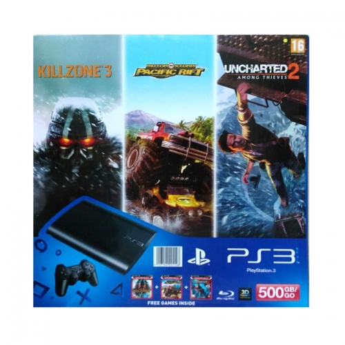 Sony Playstation 3 500 GB with Killzone 3, Uncharted 2 & Motorstorm