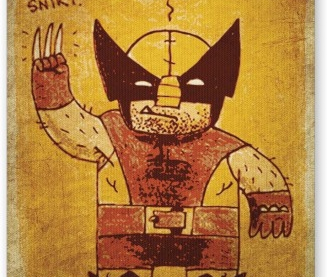 PosterGuy Clumsy Grunt Look Wolverine Funny Illustration Mousepad