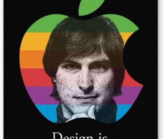 PosterGuy Design is How it Works Steve Jobs Quirky Funny Mousepad