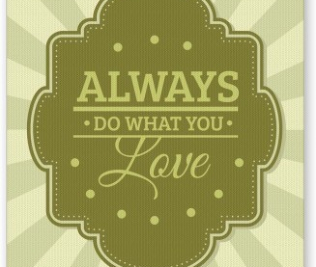 PosterGuy Do What You Love Typography Motivational Mousepad
