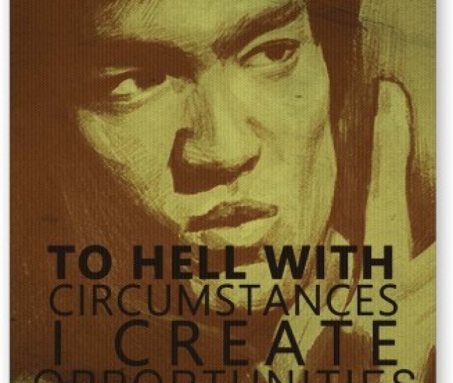 PosterGuy I Create Oppurtunities | Bruce Lee Religious Mousepad