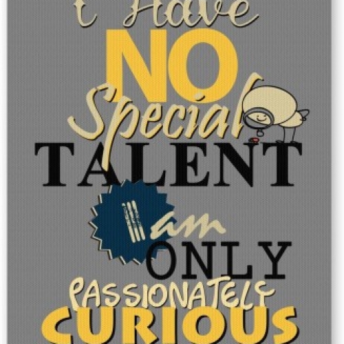 PosterGuy I Have No Special Talent Quote Graphic Design Mousepad