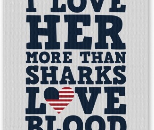 PosterGuy I Love her More than Sharks Frank Underwood Quote House of Cards Inspired Mousepad