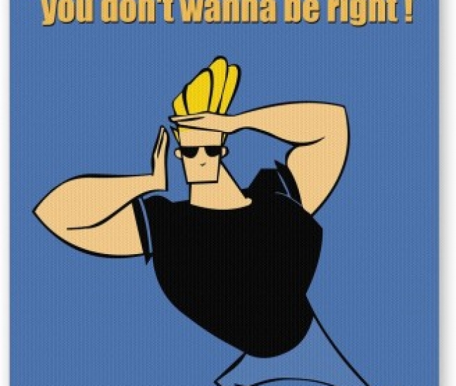 PosterGuy If Loving me is wrong Johnny Bravo Cartoon Inspired Mousepad