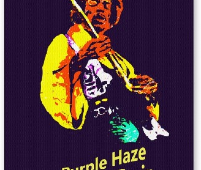 PosterGuy Purple Haze Jimi Hendrix House of Cards Inspired Mousepad