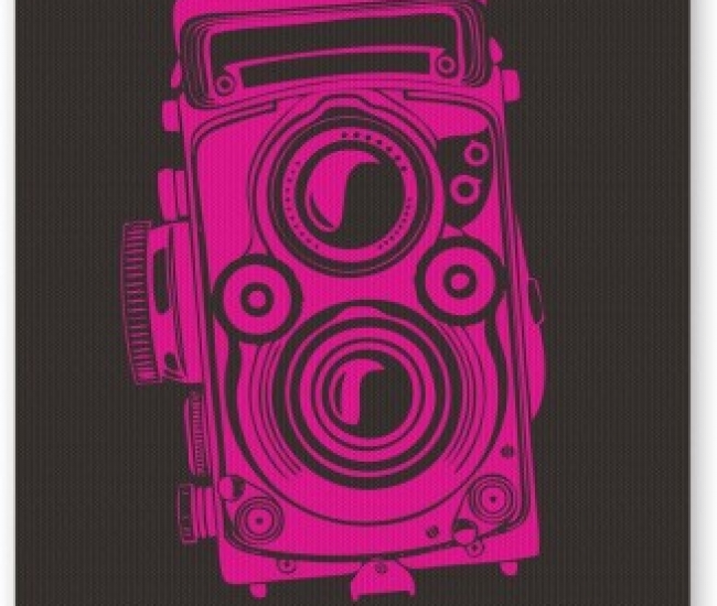 PosterGuy Shoot Me Pop Art Camera (Pink) Digital Art Mousepad