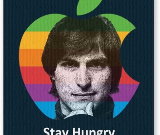 PosterGuy Stay Hungry Stay Foolish Steve Jobs Quirky Funny Mousepad