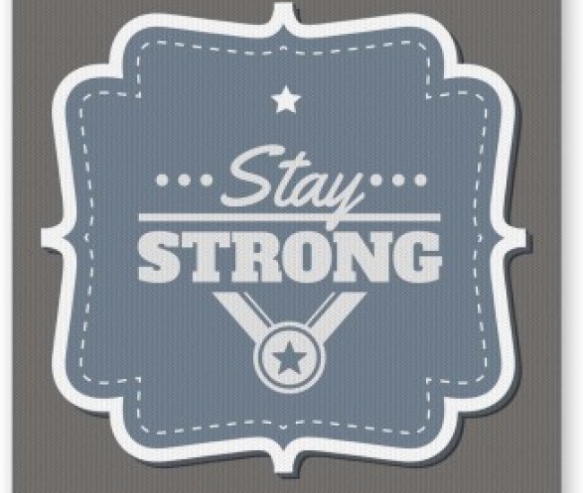 PosterGuy Stay Strong Typography Digital Art Mousepad