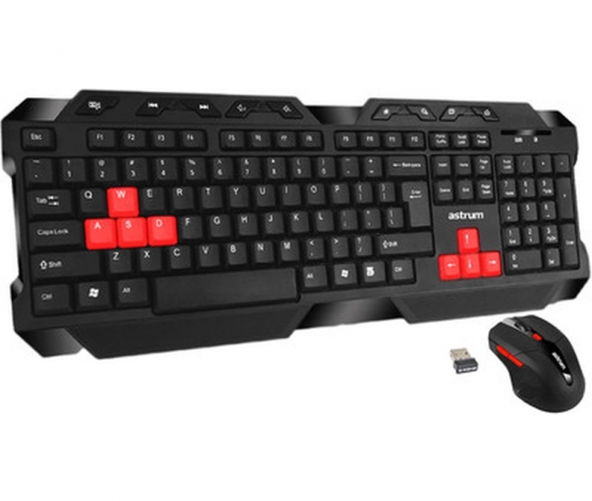 Astrum Combee Freedom Wireless Keyboard And Mouse Combo - Black