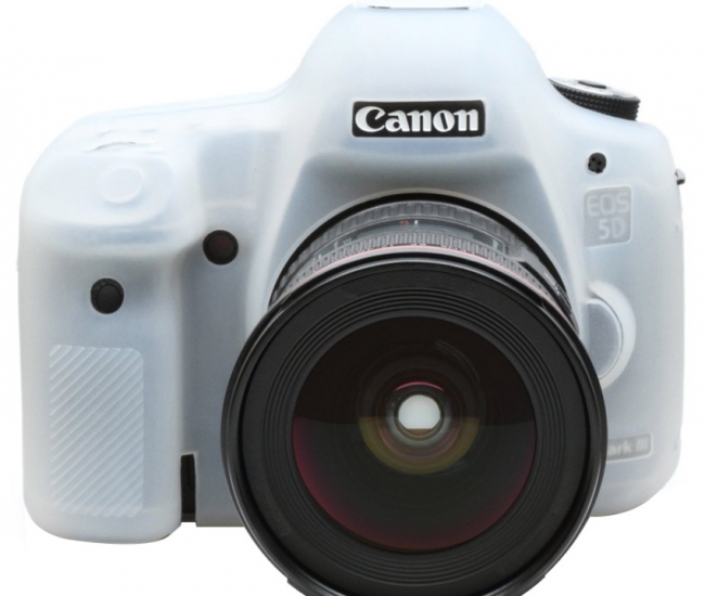 Axcess Silicon Case For Canon 5d Mark Iii Transparent - White