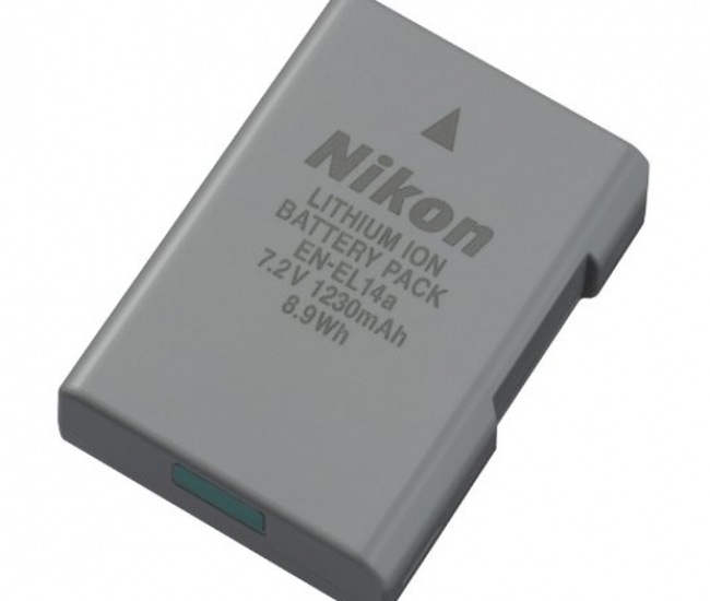 Nikon 27126 En-el 14a Rechargeable Li-ion Battery (grey)