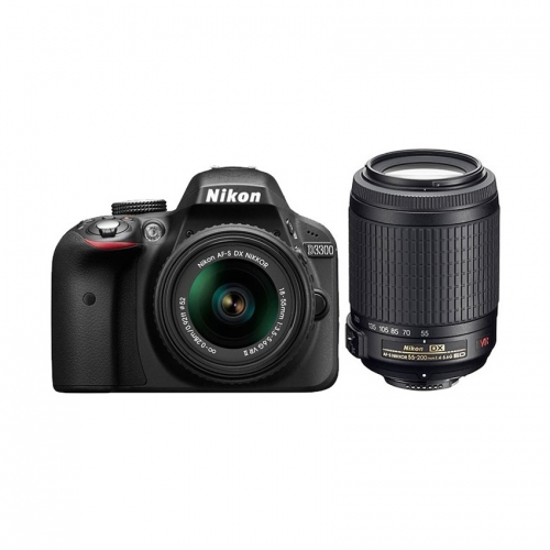 Nikon D3300 24.2MP DSLR With 18-55 VR II + 55-200VR